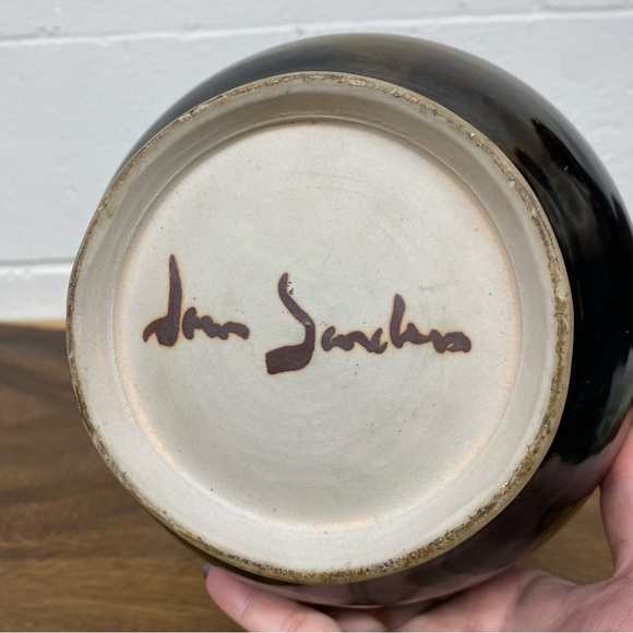 17” Tall Pottery Floor Vase Artisan Made - Picture 8 of 12